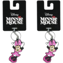 Minnie Mouse Lasercut Rubber Keychain 36 Count