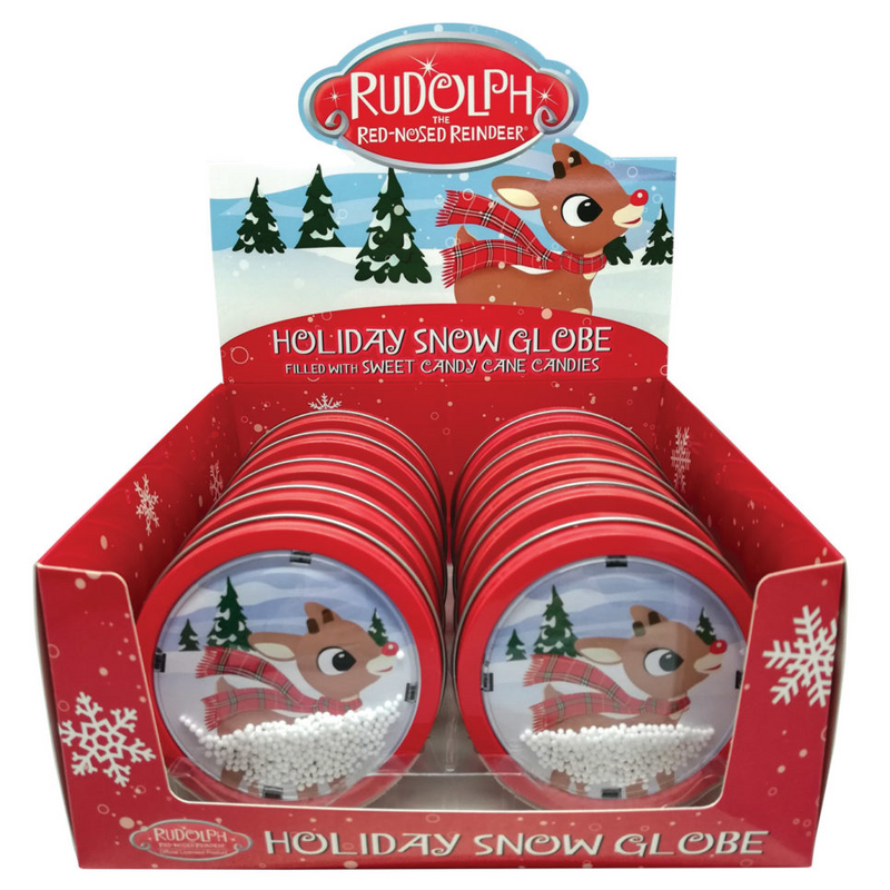 Rudolph Holiday Snow Globe 12 Count