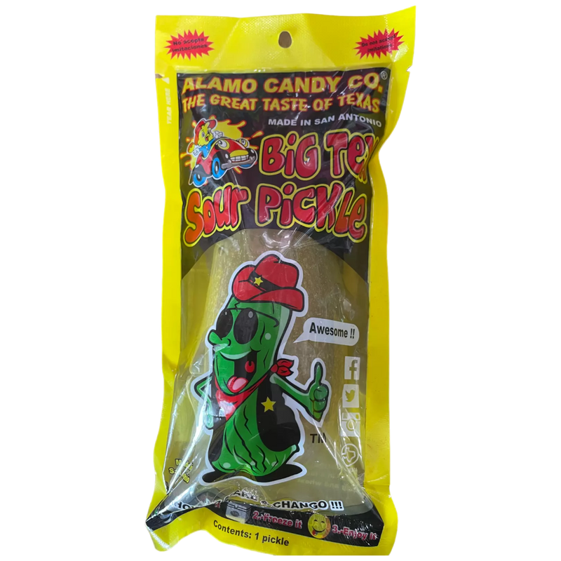 Alamo Candy Co. Sour Pickle 12 Count