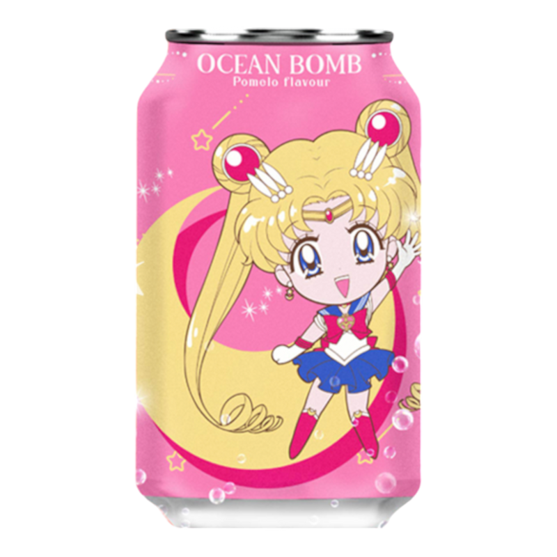 Sailor Moon Ocean Bomb Pomelo Sparkling Water 24 Count