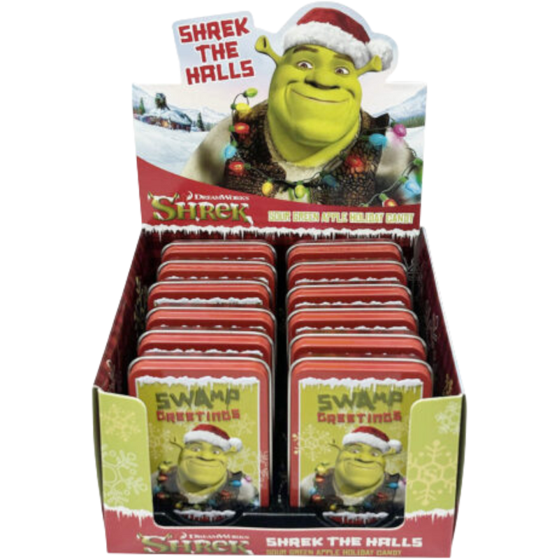 Shrek The Halls Candy Tin 12 Count