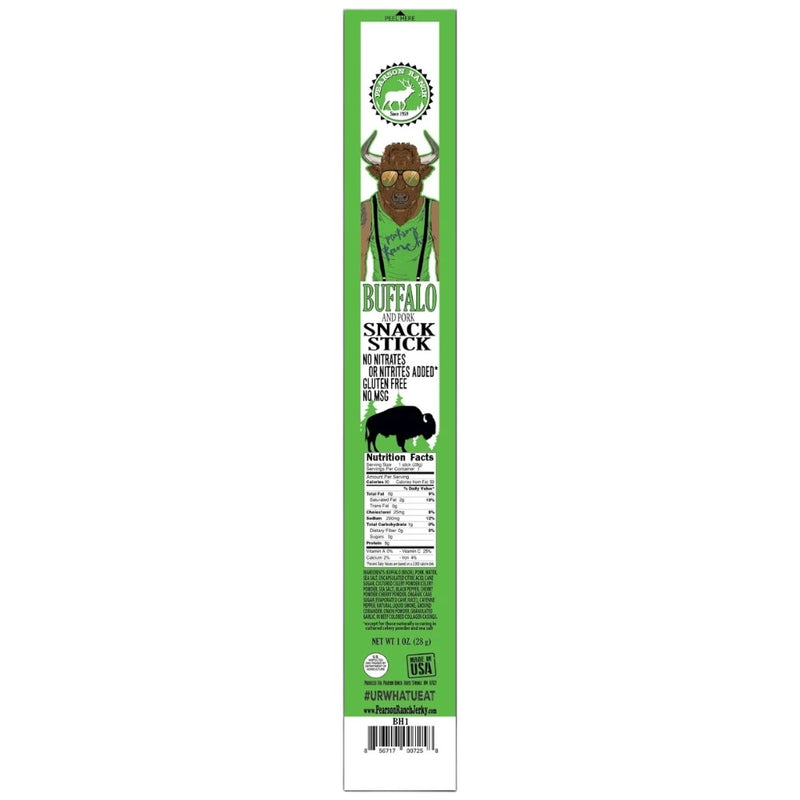 Pearson Ranch Buffalo Snack Sticks 24 Count Caddy