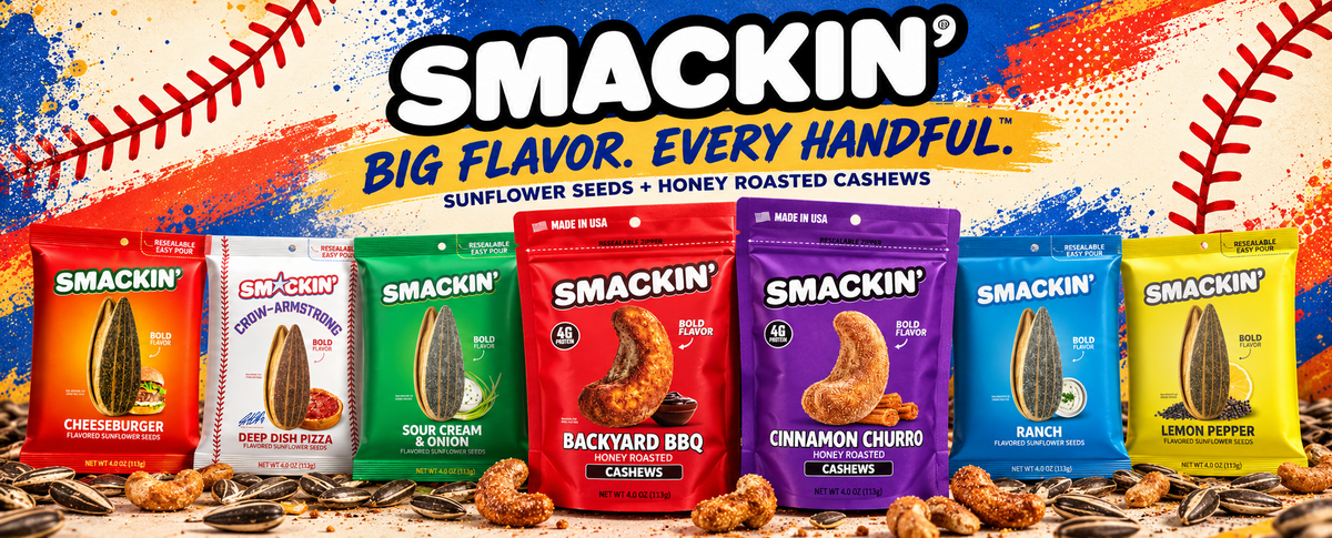 SMACKIN sunflower seeds and cashews