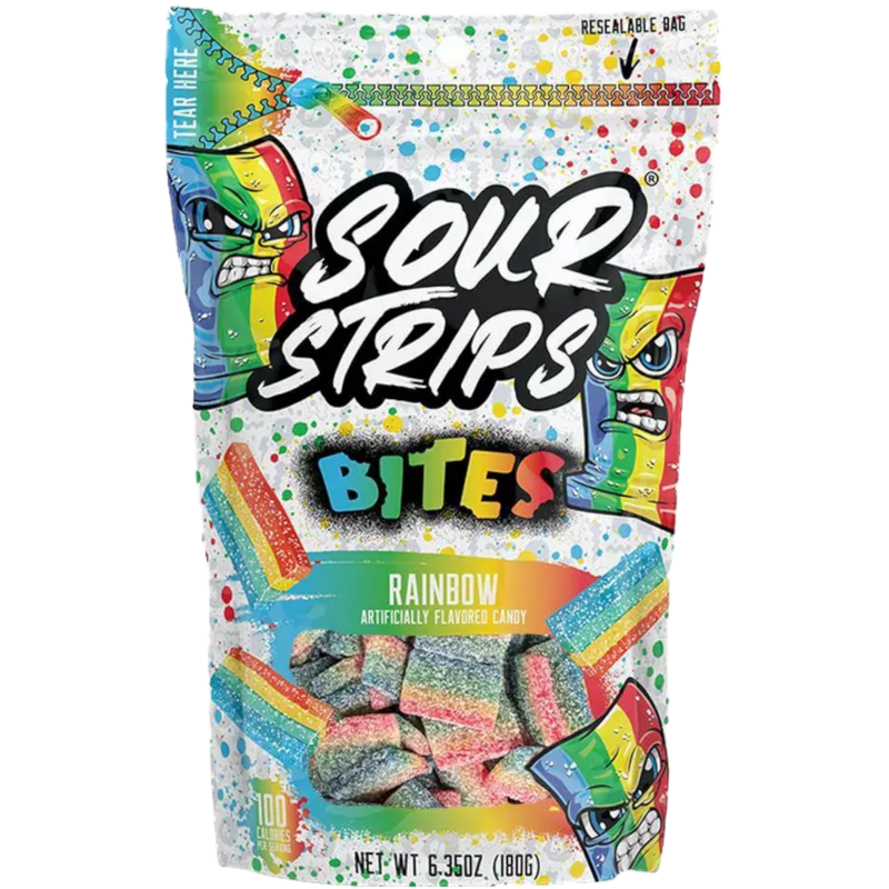 Sour Strips Rainbow Bites 6.35 oz