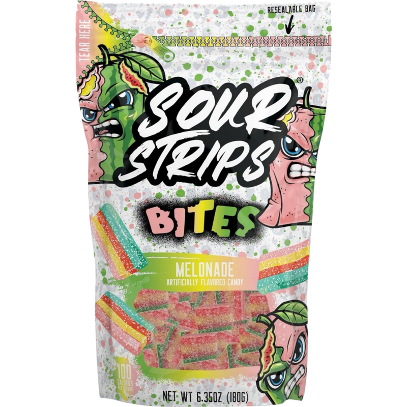 Sour Strips Melonade Bites 6.35 oz- 10 Count