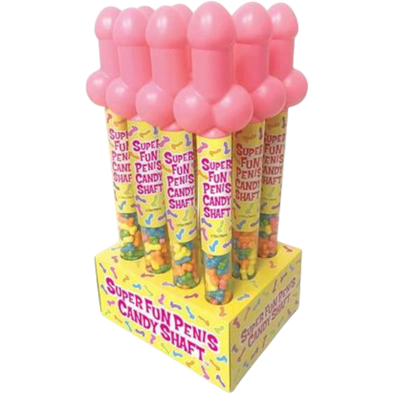 Super Fun Penis Shaft Candy Display 12 Count