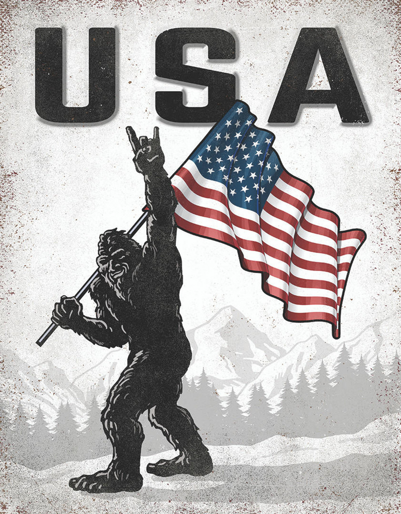 Sasquatch USA Tin Sign
