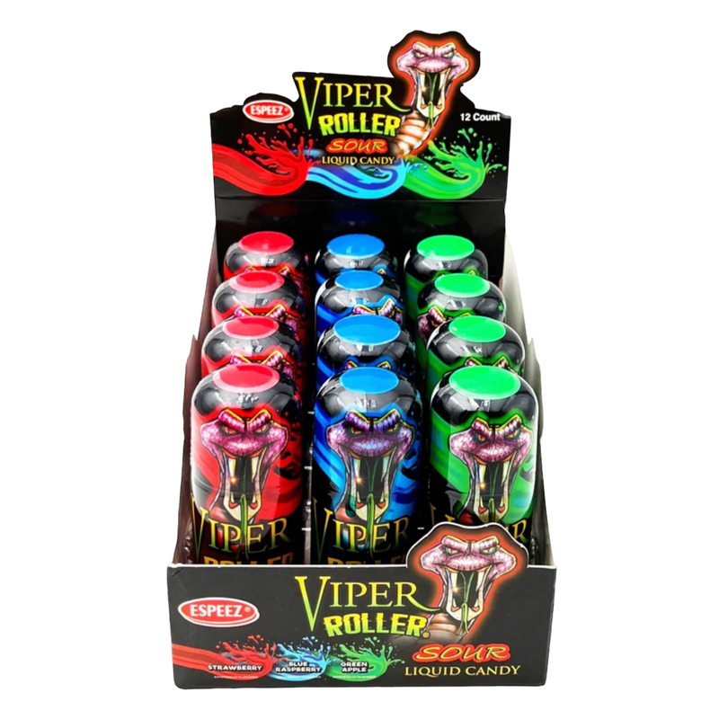 Viper Roller Sour Liquid Candy 12 Count