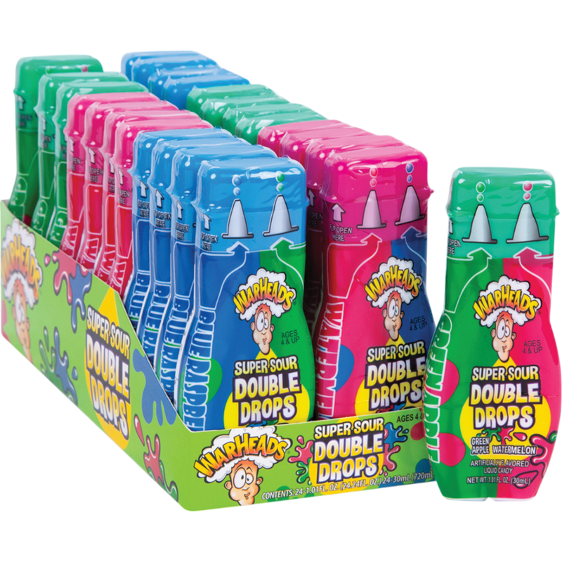 Warheads Super Sour Double Drops 24 Count