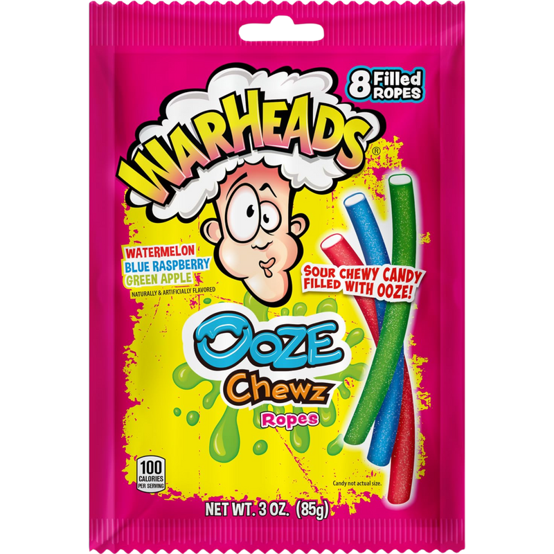 Warheads Ooze Chewz Ropes 12 Count