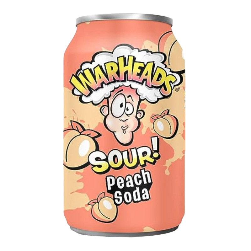 Warheads Peach Soda 12 Count Case