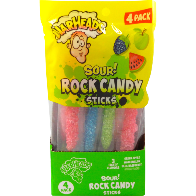 Warheads Sour Rock Candy 12 Count