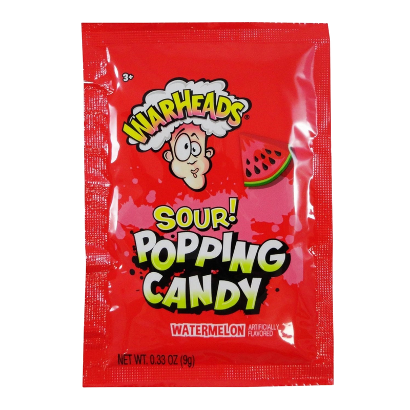 Warheads Sour Popping Candy Watermelon 20 Count