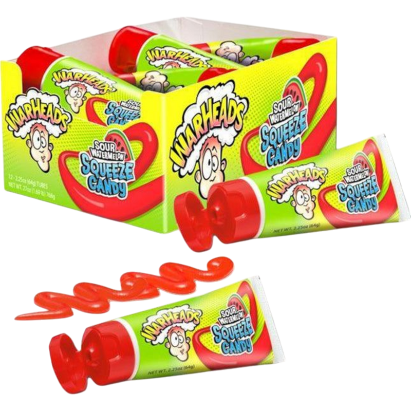 Warheads Sour Watermelon Squeeze Candy 12 Count