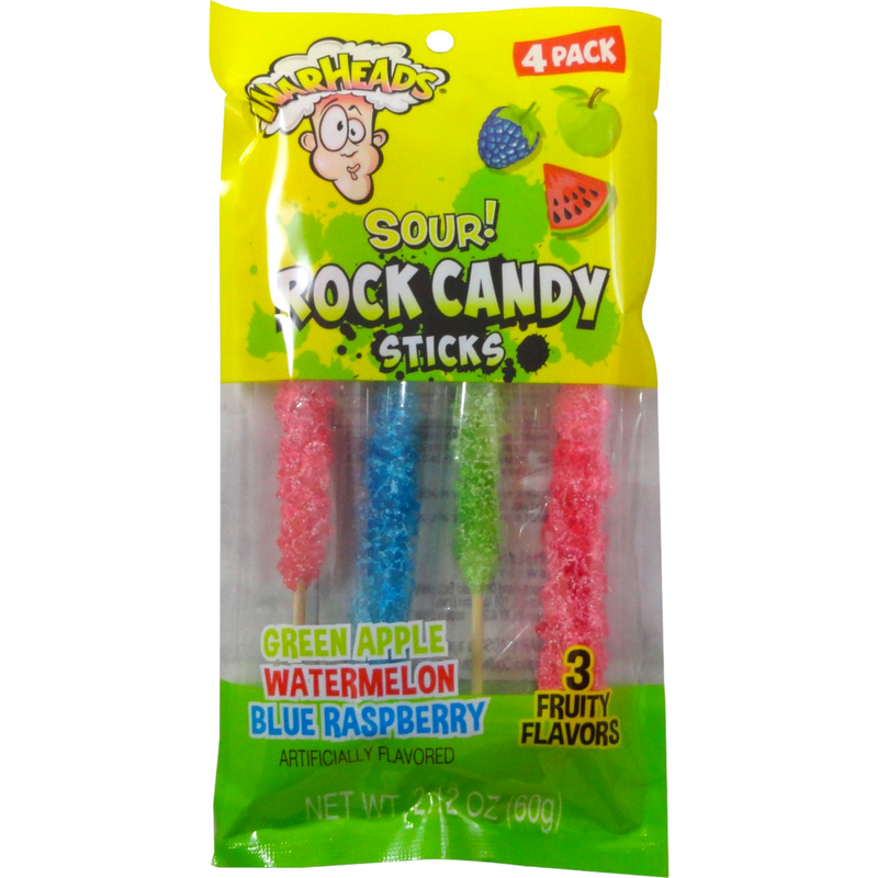 Warheads Sour Rock Candy 12 Count