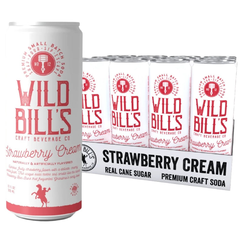 Wild Bill's Strawberry Cream Soda 12 Count