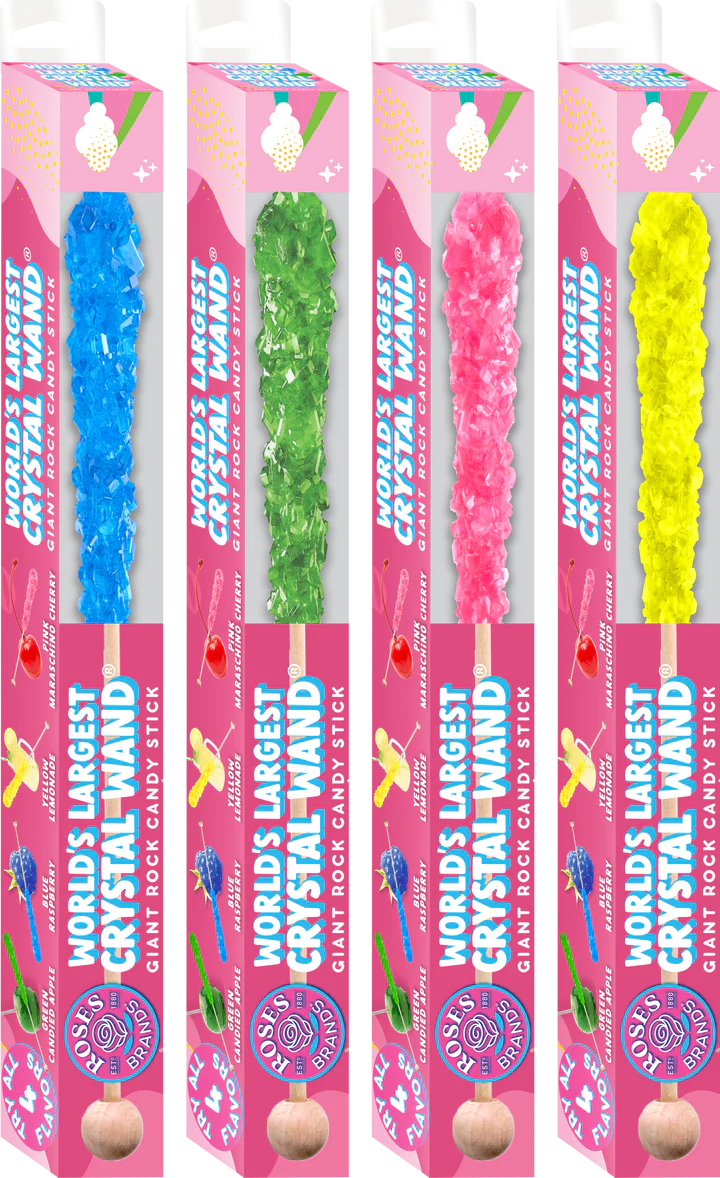 Roses Brands World's Largest Candy Wands 12 Count