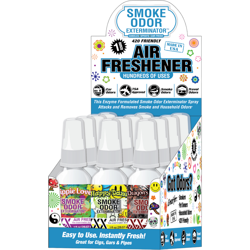 Smoke Odor Exterminator Mini Spray Assorted XXX 12 Count Display