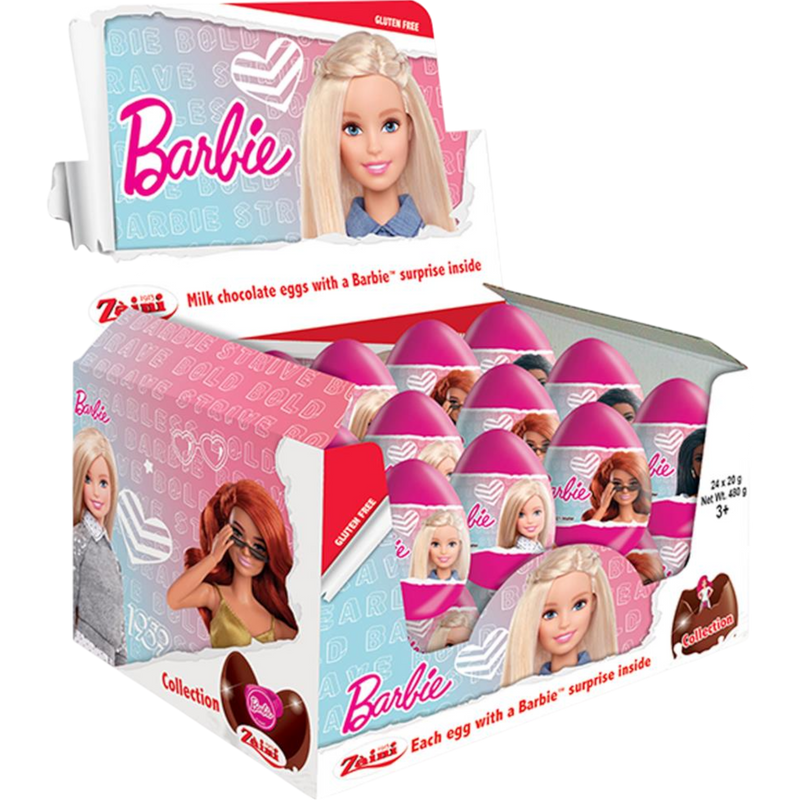 Barbie Chocolate Surprise Egg 24 Count