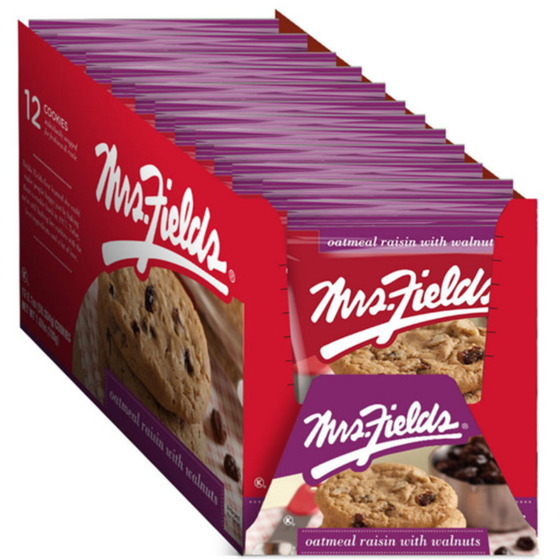 Mrs. Fields Oatmeal Raisin with Walnuts Cookies 12 Count