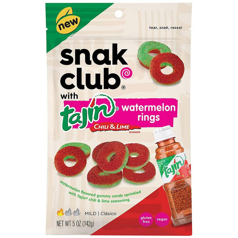 Snak Club Watermelon Rings with Tajin 5 oz- 6 count