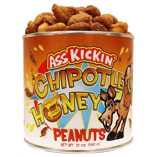 Ass Kickin' Chipotle Honey Peanuts 12 oz