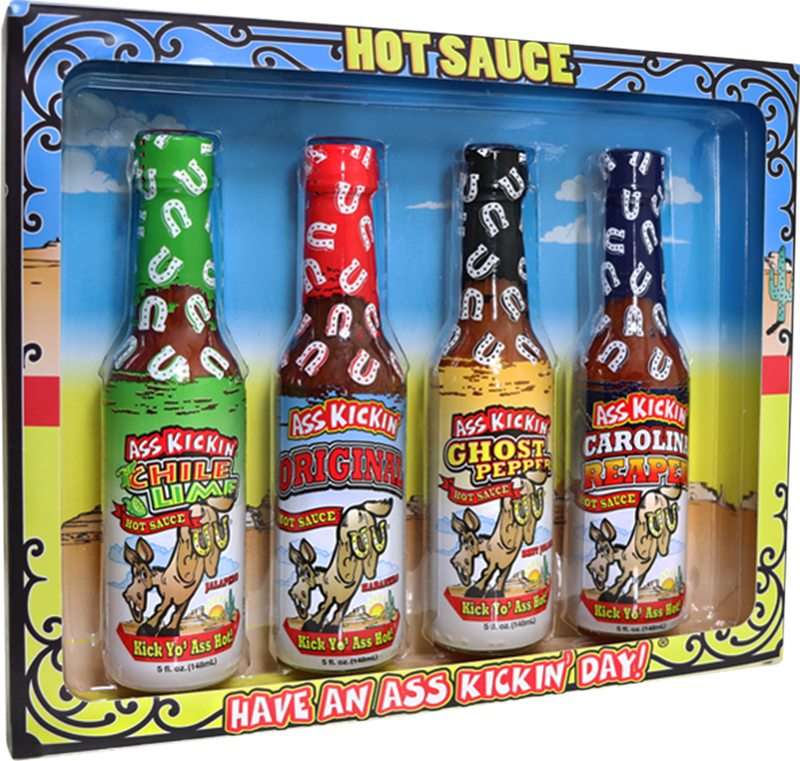 Ass Kickin’ Hot Sauce 4 Pack Gift Set