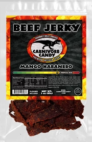 Carnivore Candy Mango Habanero Beef Jerky 3 OZ