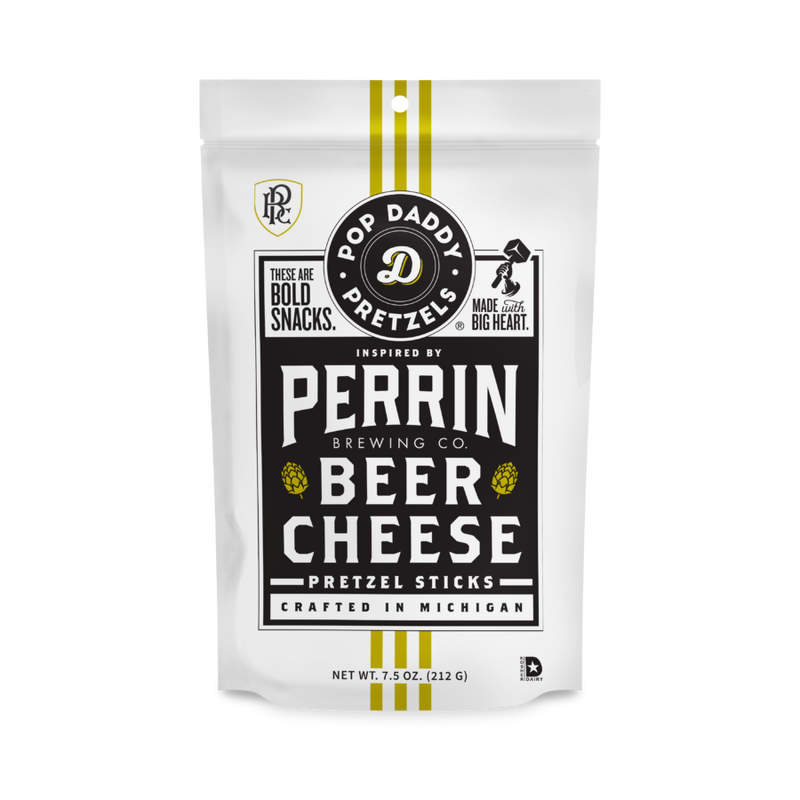 Pop Daddy Perrin Beer Cheese Seasoned Pretzels 7.5oz