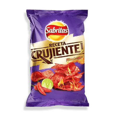 Sabritas Receta Crujiente Flamin Hot Chips Single Mexico