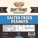 Craft Peanut Salted Fried Peanuts 7 oz- 18 Count