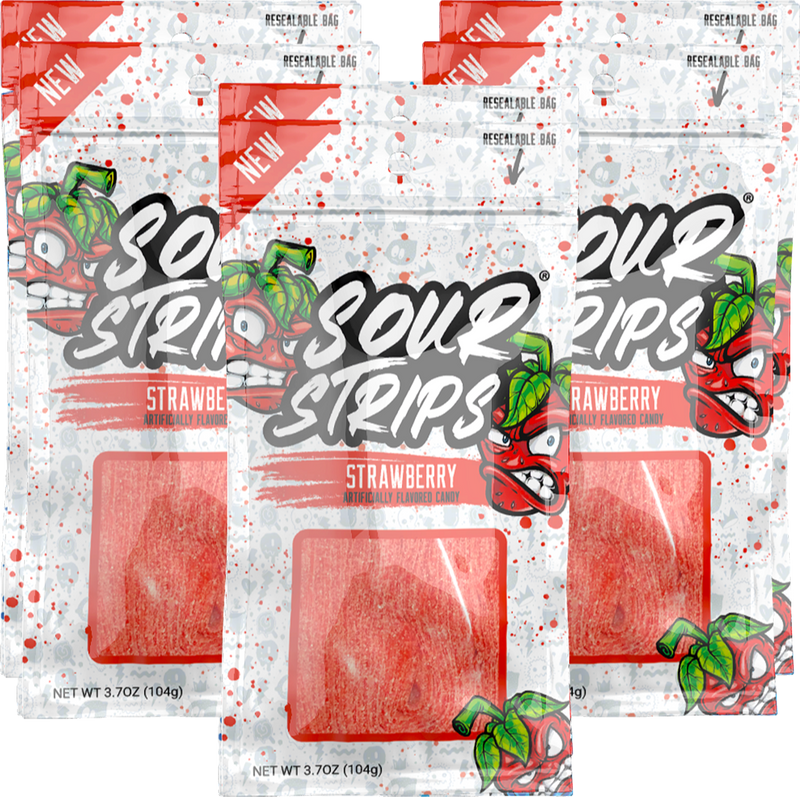 Sour Strips Strawberry 3.7 OZ