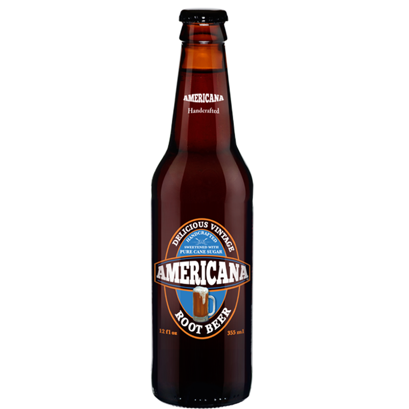 Americana Root Beer Soda 24 Count