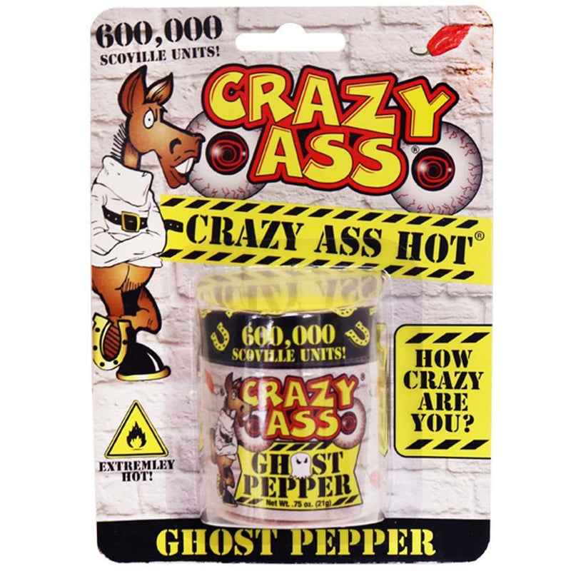 Crazy Ass Pure Ground Ghost Pepper Powder 0.75 OZ