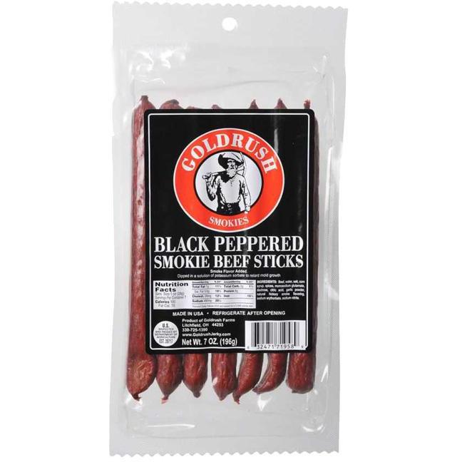 Goldrush Black Peppered Beef Sticks - Cow Crack