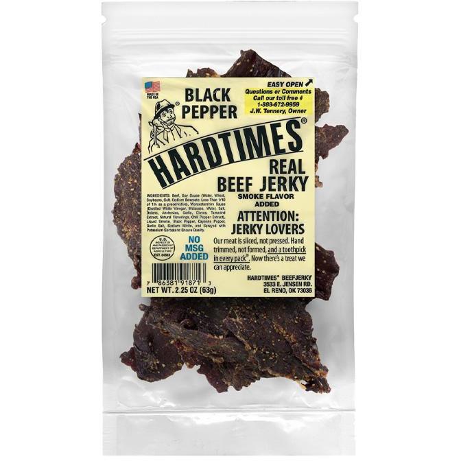 Hard Times Black Pepper Beef Jerky - Cow Crack