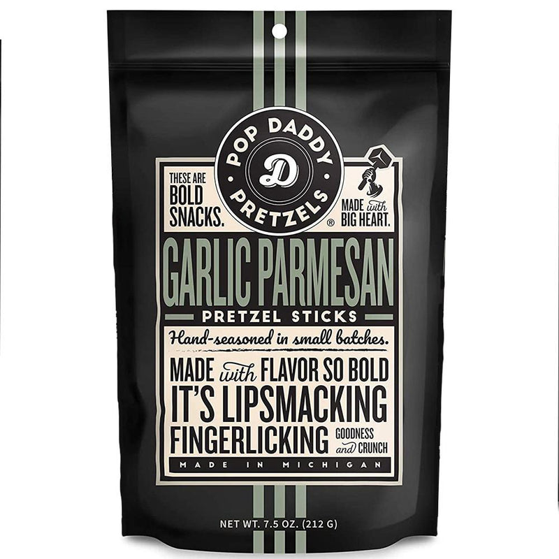 Pop Daddy Garlic Parmesan Pretzel Sticks 7.5 OZ