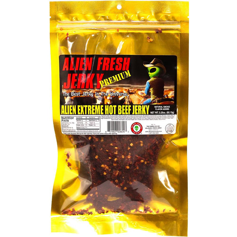 Alien Fresh Jerky Extreme Hot 3.25 OZ - Cow Crack