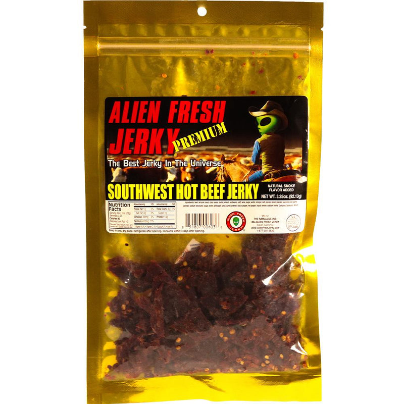 Alien Fresh Jerky Southwest Hot 3.25 OZ - Cow Crack