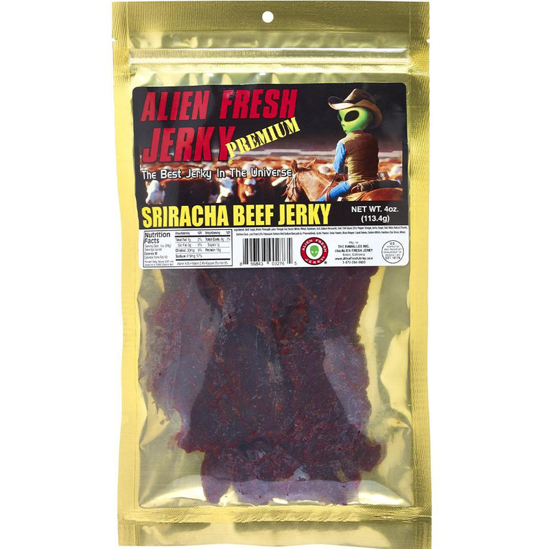 Alien Fresh Jerky Sriracha 3.25 OZ - Cow Crack