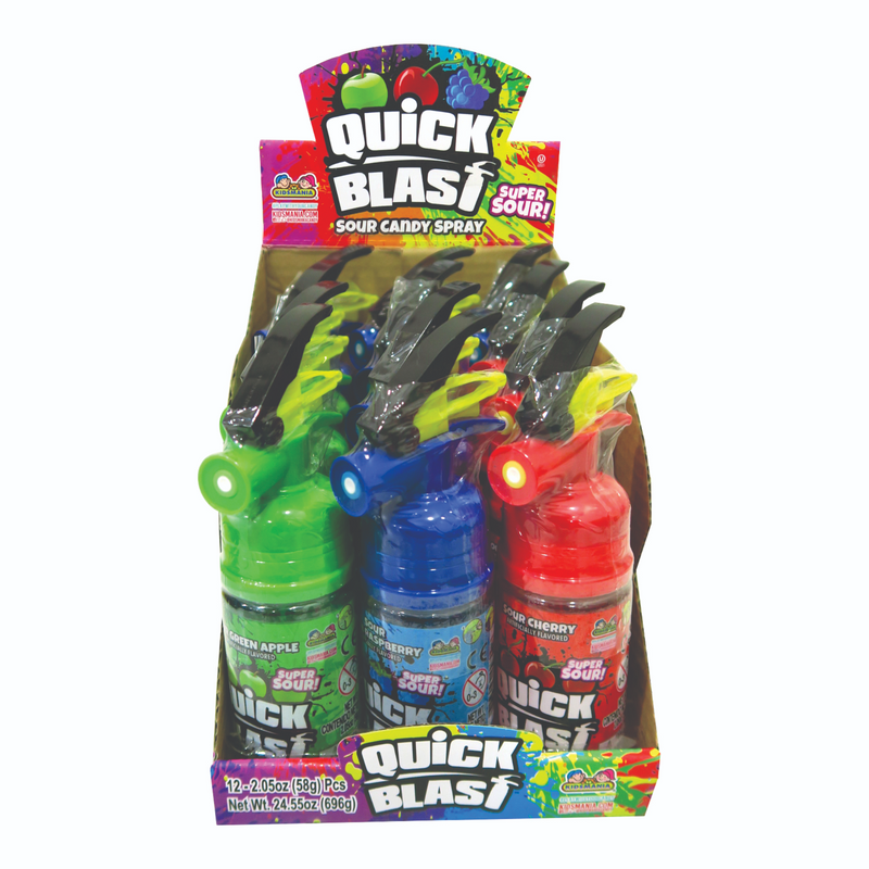 Quick Blast Sour Candy Spray 12 Count