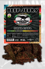 Carnivore Candy Carne Asada Beef Jerky 3 OZ
