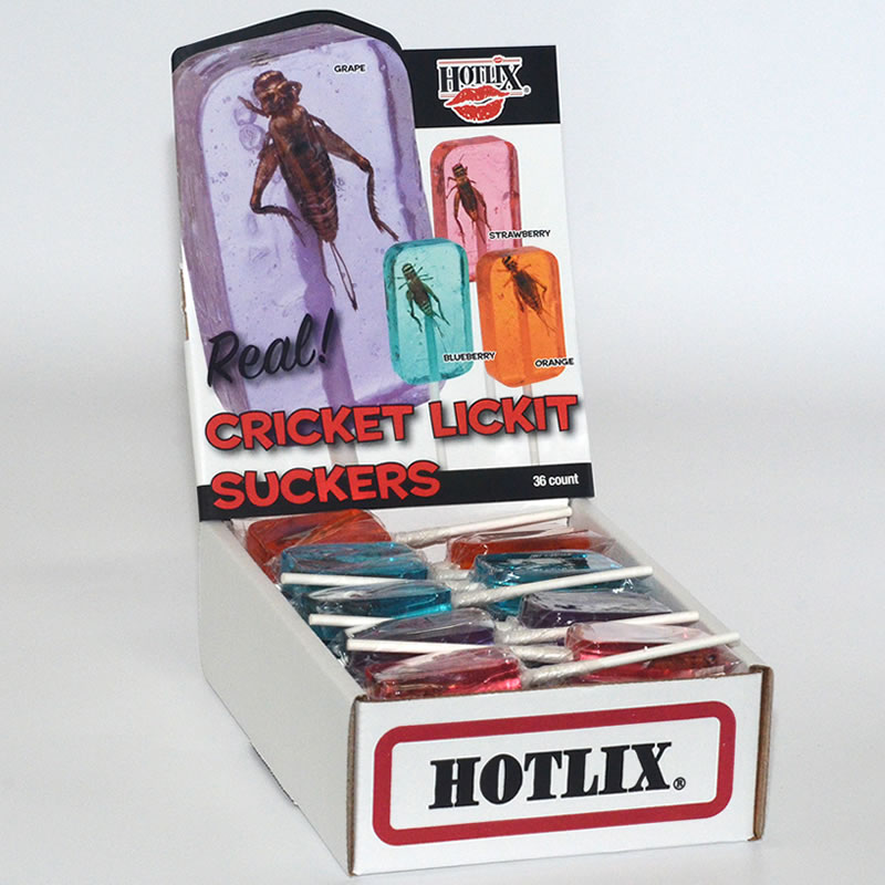 Hotlix Cricket Lick-It Suckers 36 Count