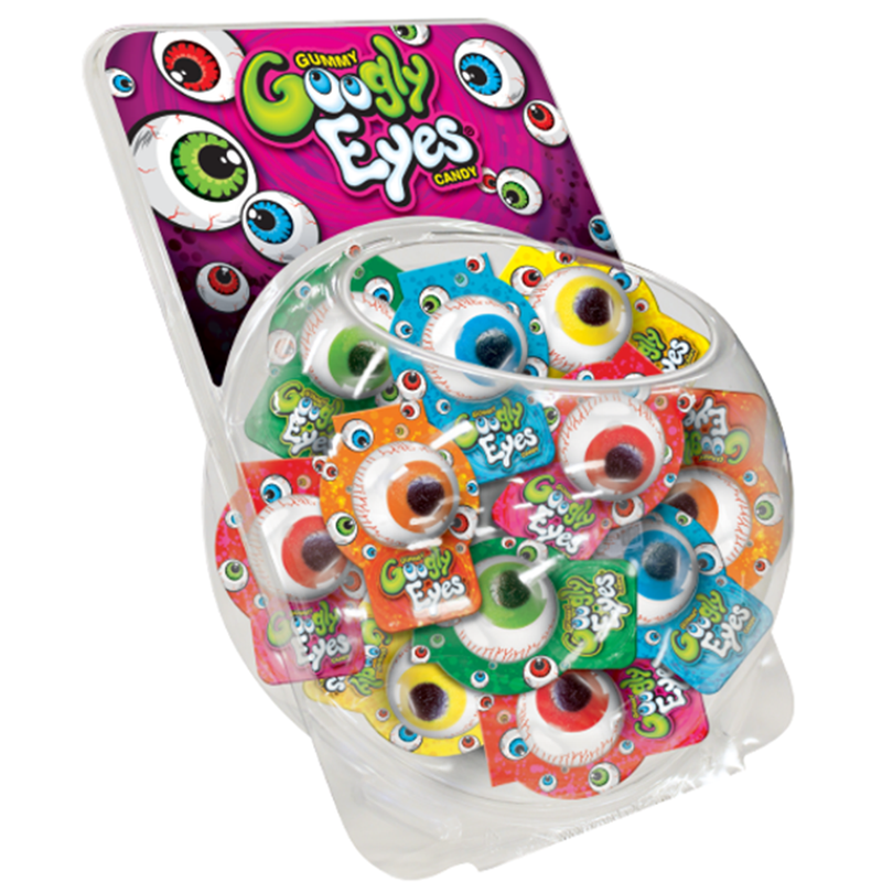 Googly Eyes Gummy Candy 50 Count Jar
