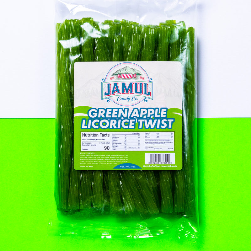 Jamul Candy Co. Green Apple Licorice 16 OZ