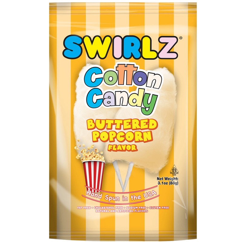 Swirlz Buttered Popcorn Cotton Candy 3.1 oz