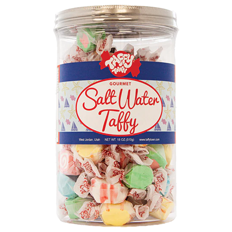 Taffy Town Salt Water Taffy Gift Jar 18 oz