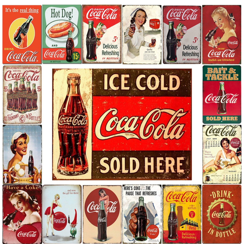Assorted Vintage Tin Signs