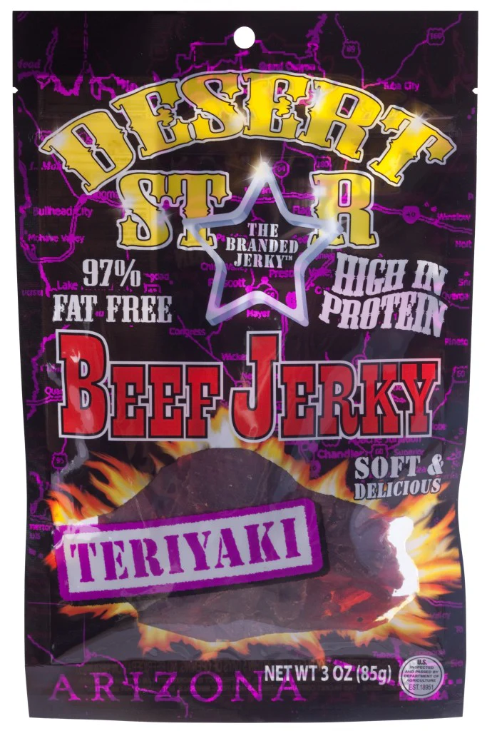 Desert Star Beef Jerky Teriyaki 3 OZ