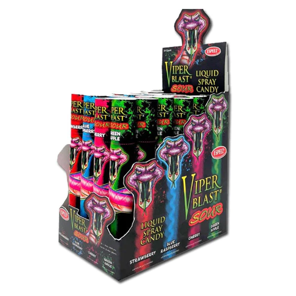 Viper Blast Sour Spray Candy 24 Count